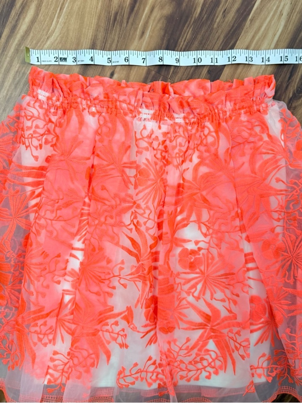MAJE Paris Coral Embroidered Mini Skirt - Picture 5 of 6
